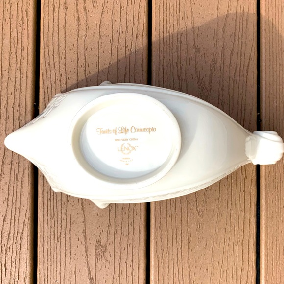 VINTAGE LENOX FRUITS OF LIFE CORNUCOPIA PORCELAIN BRAND NEW DATED 1989 - Picture 6 of 6